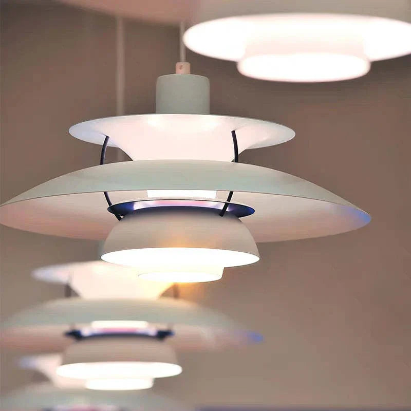 MorandiGlow Modern LED Pendel Lampe med Skærm