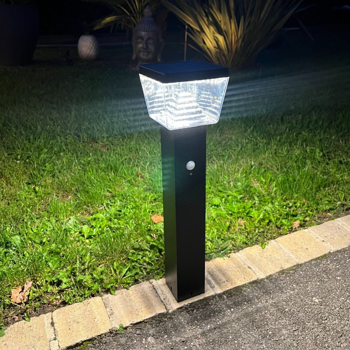 Solarlampe i Rustfrit Stål med Høj Lysoutput og Bevægelsesdetektor-5
