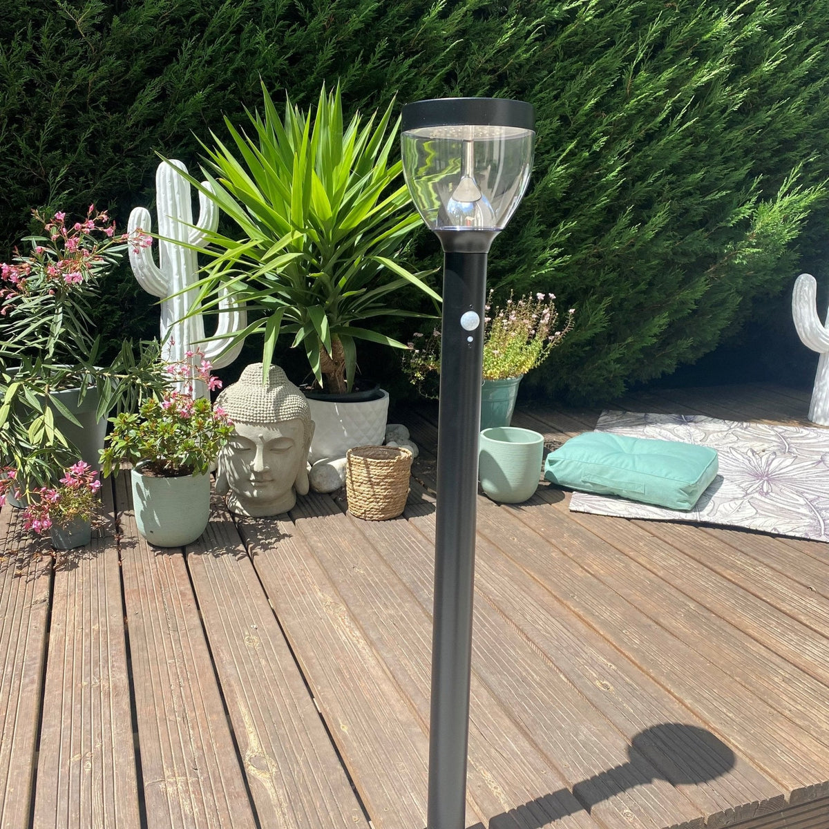 Elegant Solarterminal med Infrarød Bevægelsessensor i Rustfrit Stål-4