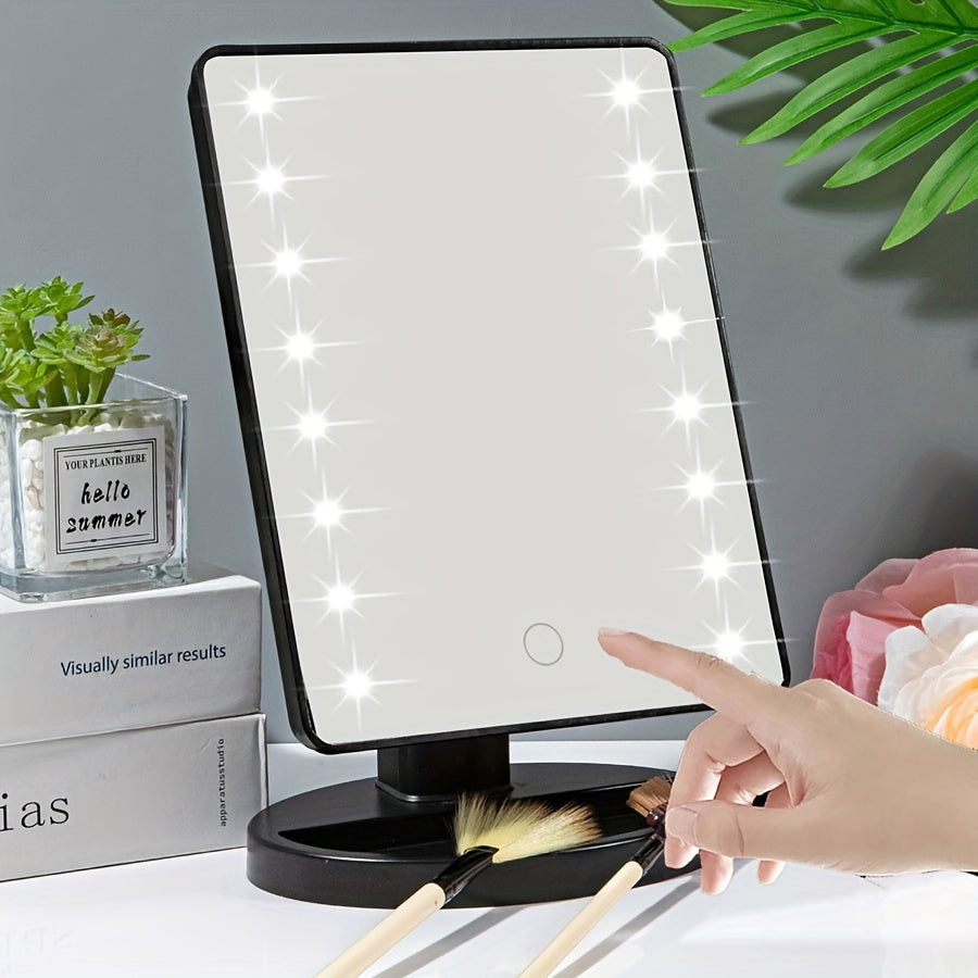 Justerbar Makeup Spejl med 16 LED Lys - Makeupspejl med Lys-3