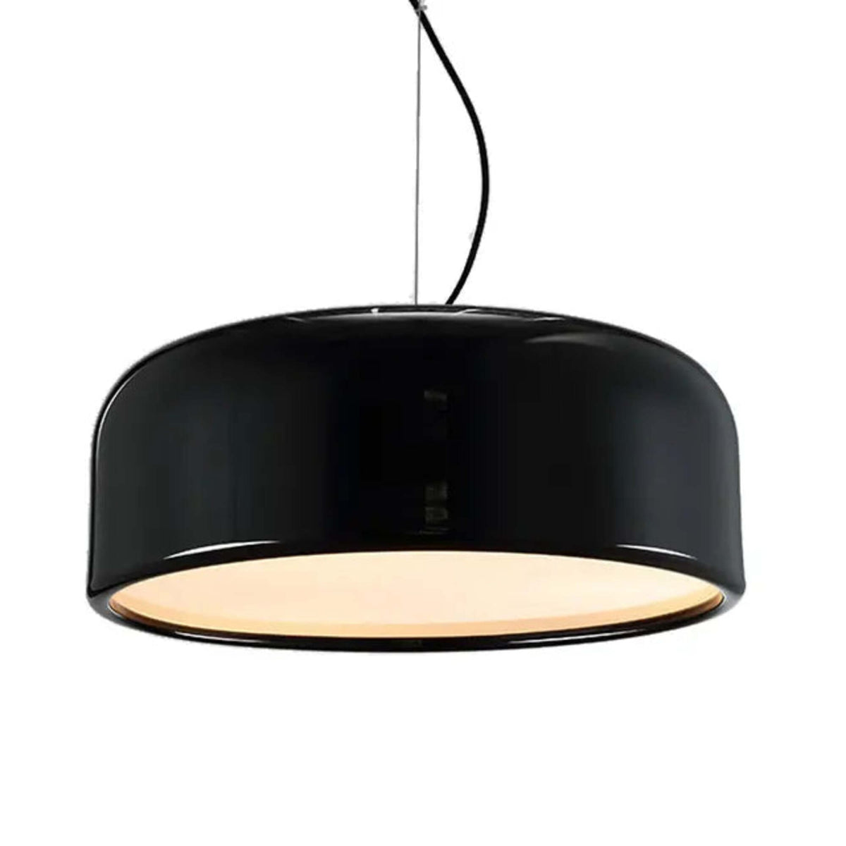 Sophistikeret Sort Loftlampe | NoirElegance