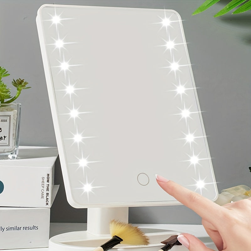 Justerbar Makeup Spejl med 16 LED Lys - Makeupspejl med Lys-4