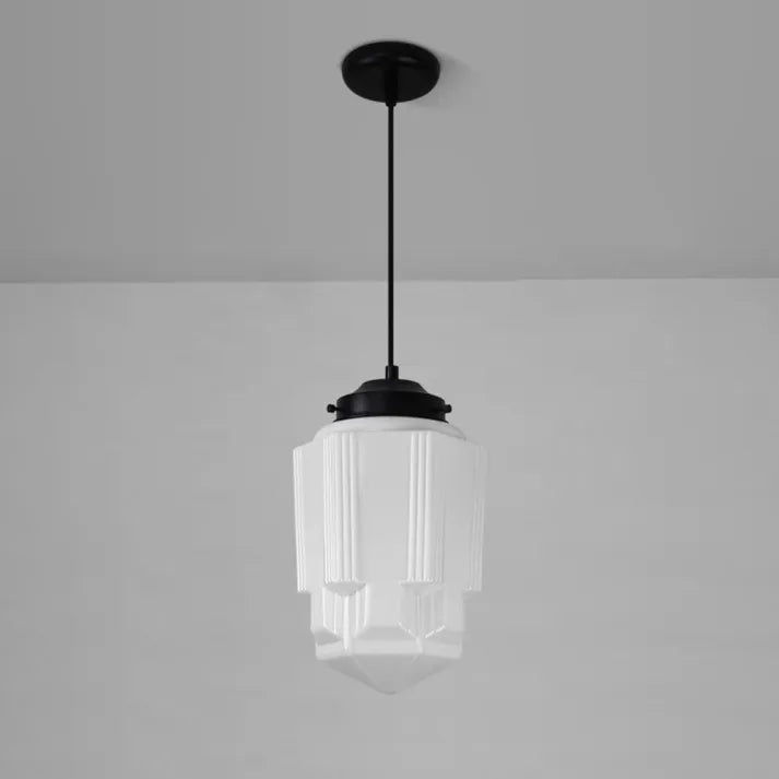 Geometrisk Mat Glas Loftlampe | GeoGlow