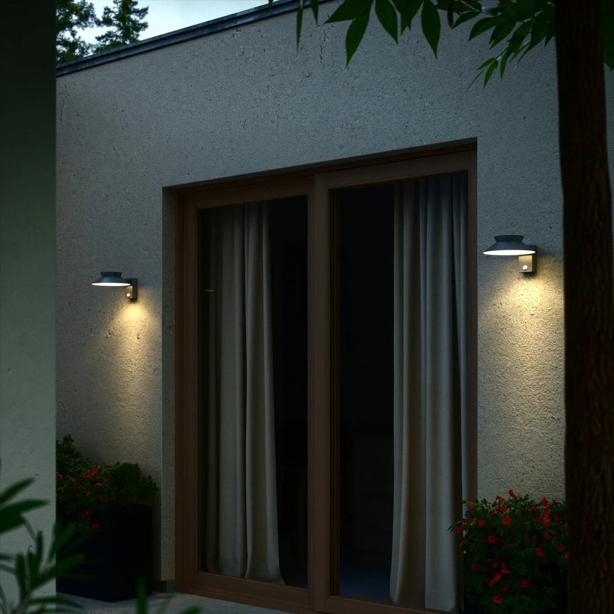 Trådløs LED Udendørs Lampe med Bevægelsessensor og Solcellefunktion-3