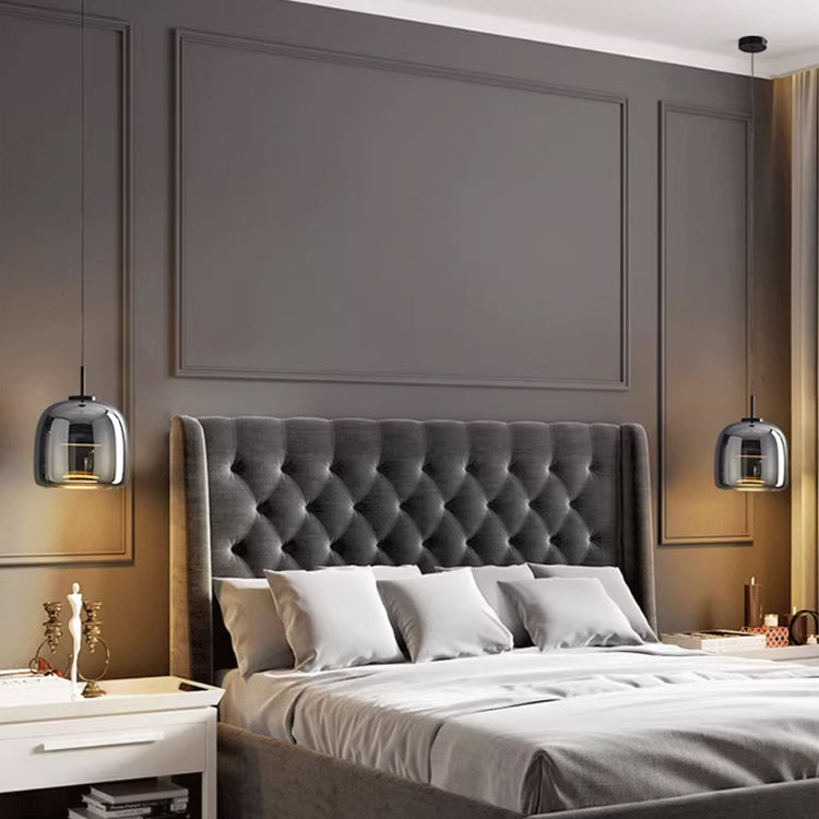Sort Glas Loftlampe | NoirLume