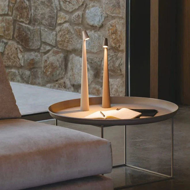 Nordic minimalistisk design stemningslampe | Trådløs | LED | Læselampe | Middagslampe