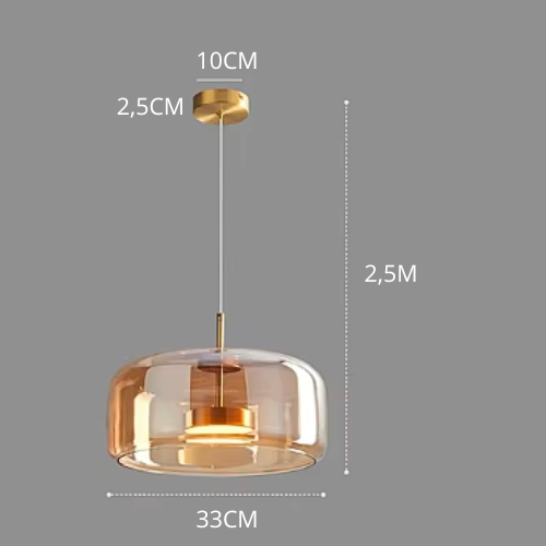 PureLight – Enkel Glaspendel