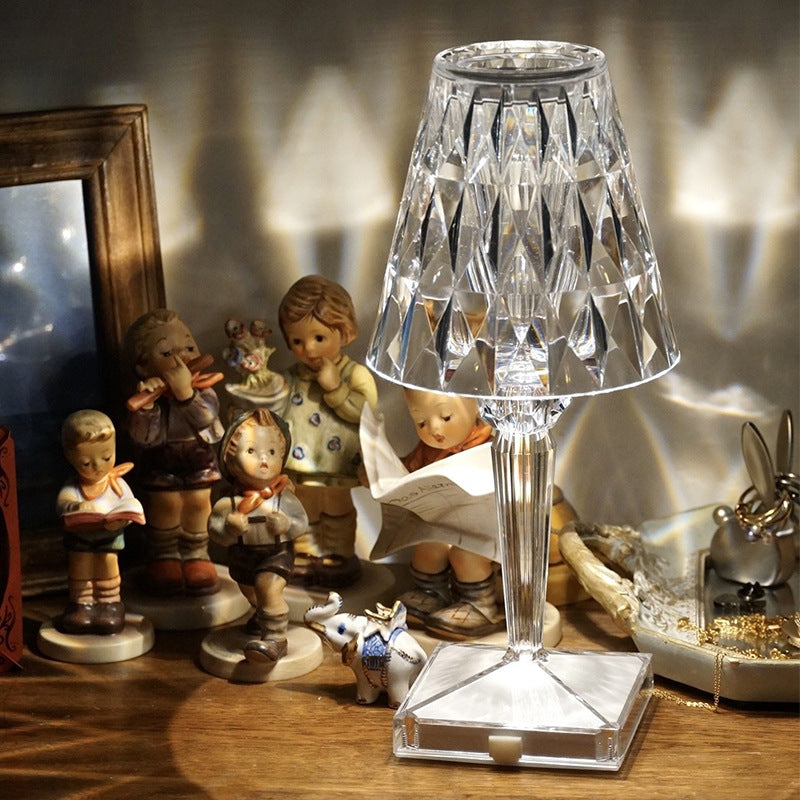 Glitrende Krystal Bordlampe – Elegant og Moderne | CrystalLuxe