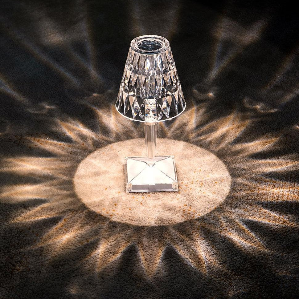 Glitrende Krystal Bordlampe – Elegant og Moderne | CrystalLuxe