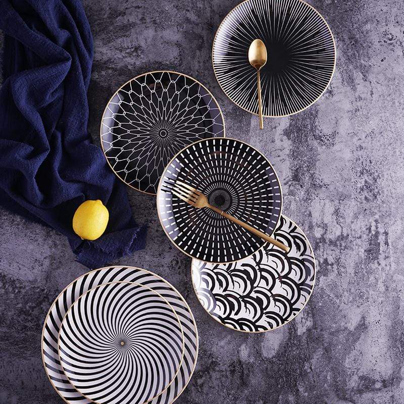Euclid Tallerkenkollektion – Elegant og Tidssløst Design | GildedPlates