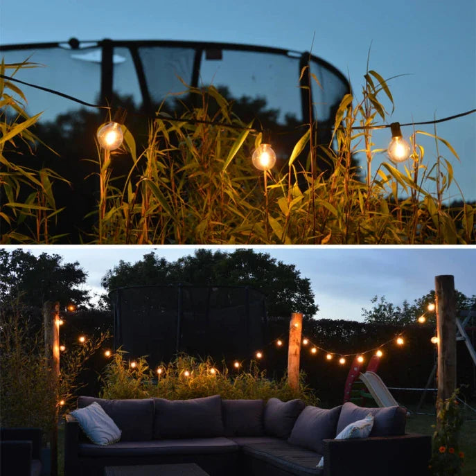 LED Solarlampe Lichtsnoer til Havebelysning med Automatisk Tænd/Sluk-Funktion-4