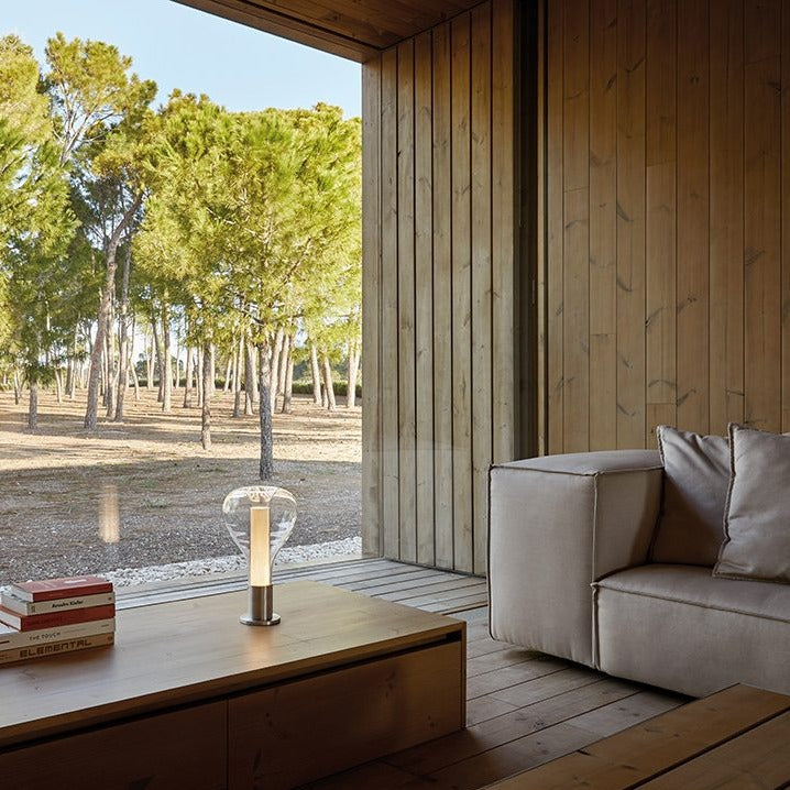 Designer Bordlampe med Trækerne | WoodCore Elegance