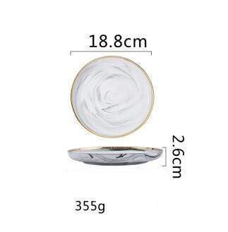 Canova Spisesæt – 8-delt Tallerkensæt | MarbleElegance
