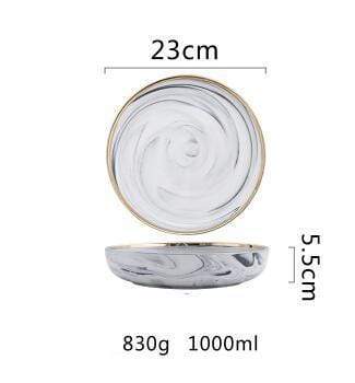 Canova Spisesæt – 8-delt Tallerkensæt | MarbleElegance