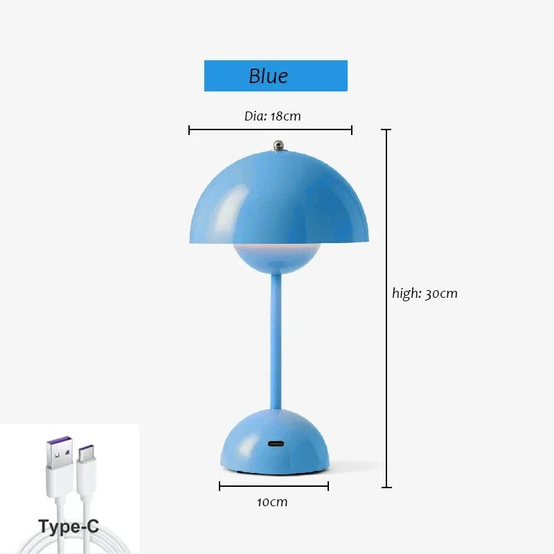 Retro Trådløs Bordlampe – Dæmpbar og Stilfuld | RetroTouch