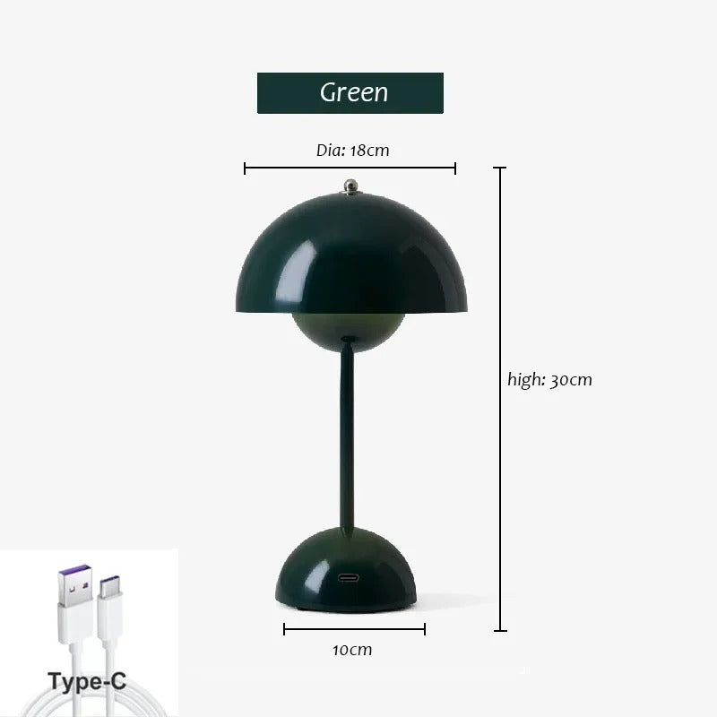 Retro Trådløs Bordlampe – Dæmpbar og Stilfuld | RetroTouch