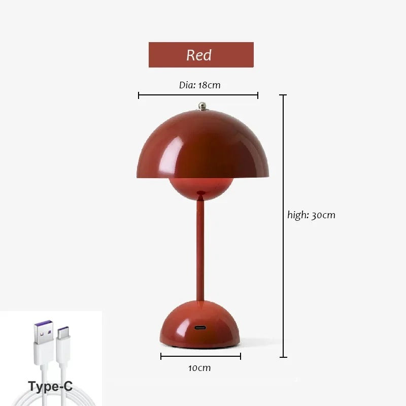 Retro Trådløs Bordlampe – Dæmpbar og Stilfuld | RetroTouch
